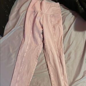Pink High-Waisted Leggings